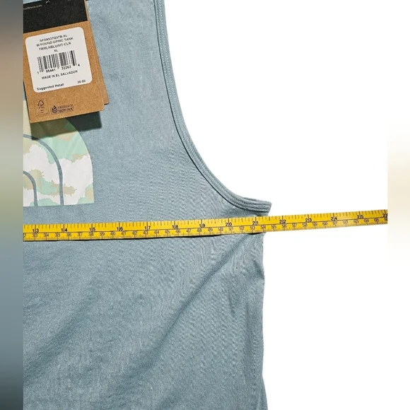 The North Face Women Blue Camo Tank XL - Picture 4 of 7